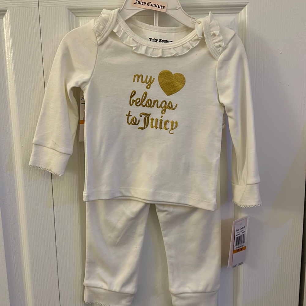 Juicy couture set size 12 months brand new
